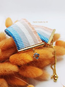 Szeroka bransoletka tkana Elafonissi