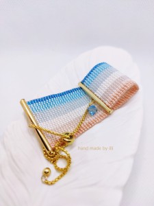 Szeroka bransoletka tkana Elafonissi