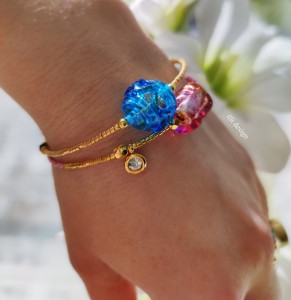 Bransoletka Pomaluj Mój Świat niebieska