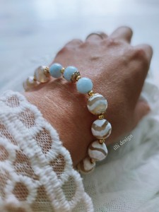 Bransoletka z akwamarynu i agatu Skarbiec