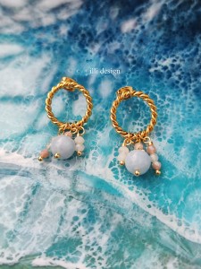 Kolczyki z kamieniami Kobiecość