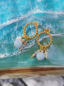 Kolczyki z kamieniami Kobiecość