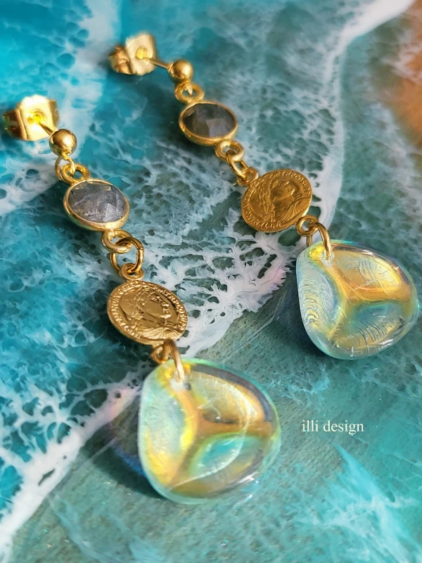 Kolczyki z labradorytem Cesarz Edycja Limitowana