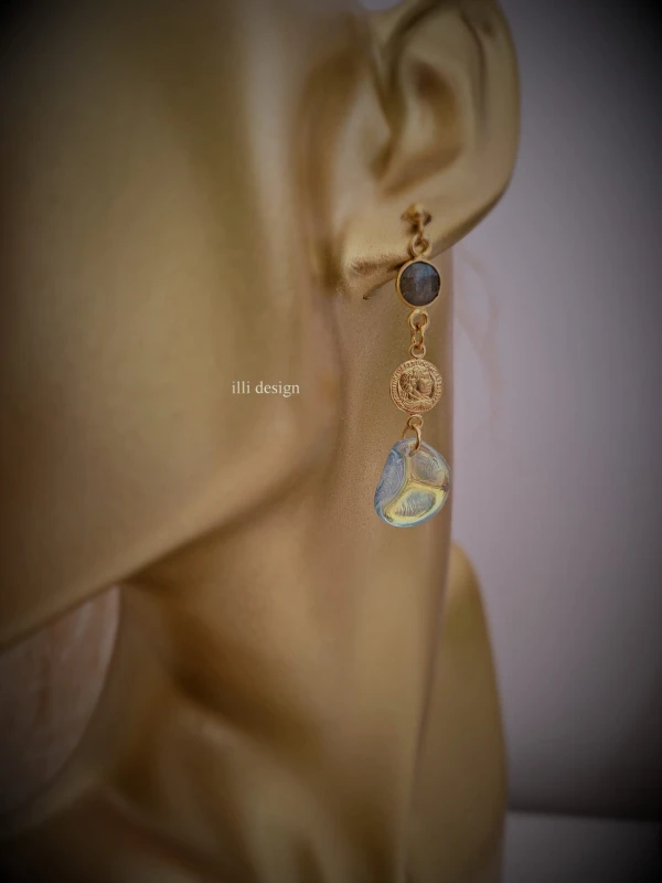 Kolczyki z labradorytem Cesarz Edycja Limitowana