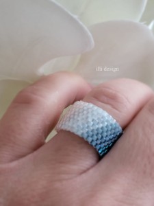 Pierścionek tkany Burzowe Niebo