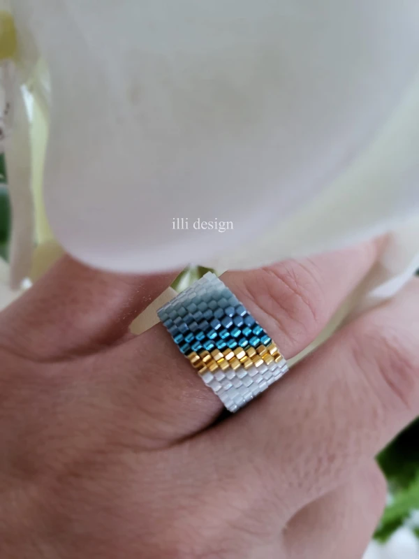 Pierścionek tkany Harmonia