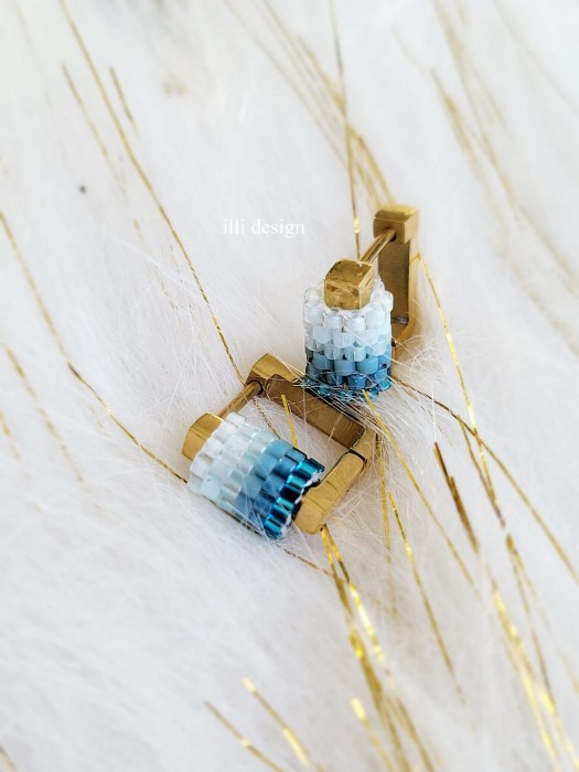 Kolczyki tkane Harmonia