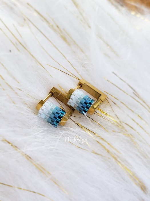 Kolczyki tkane Harmonia