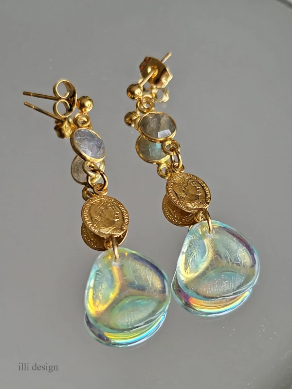 Kolczyki z labradorytem Cesarz Edycja Limitowana