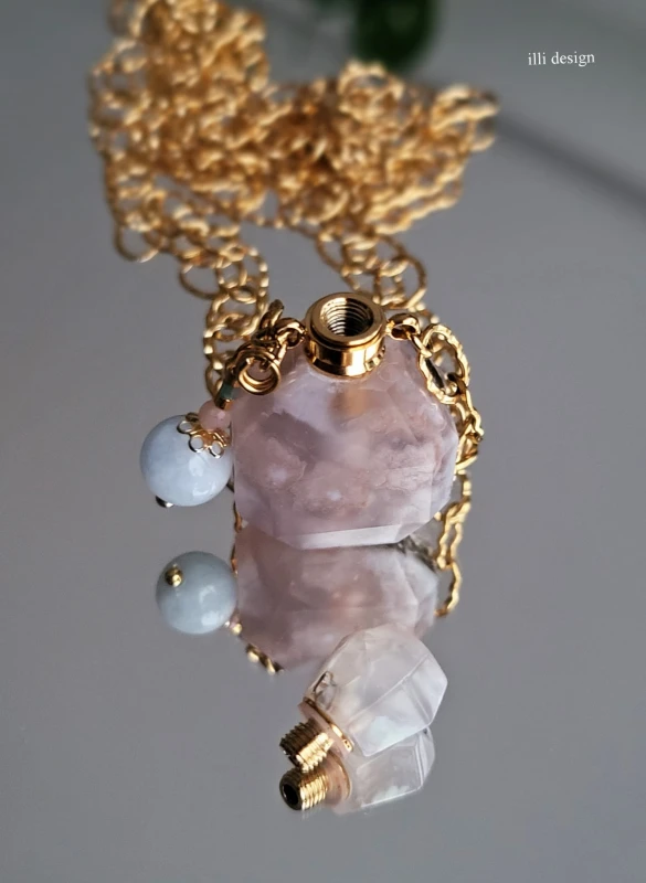 Długi naszyjnik Sekretnik z agatu WERSJA LIMITOWANA