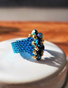 Pierścionek tkany Dragon