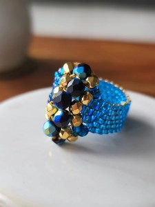 Pierścionek tkany Dragon