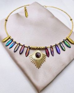 Naszyjnik Bogini Słońca z ametystem Edycja Limitowana