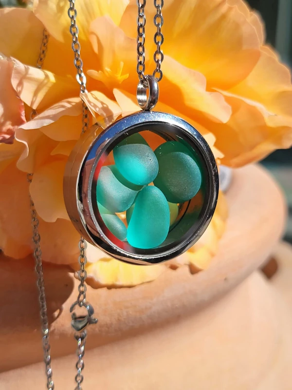 Naszyjnik Amulet Morza zielony Edycja Limitowana.