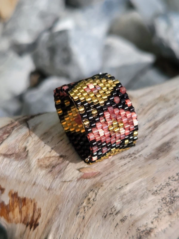 Pierścionek tkany Afryka