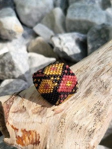 Pierścionek tkany Afryka