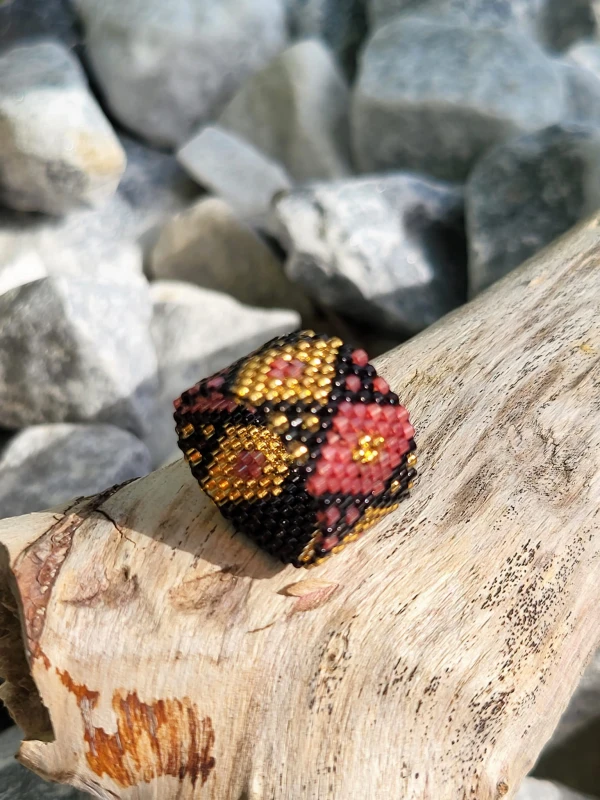 Pierścionek tkany Afryka