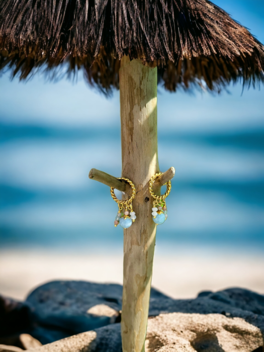 Kolczyki z kamieniami Kobiecość