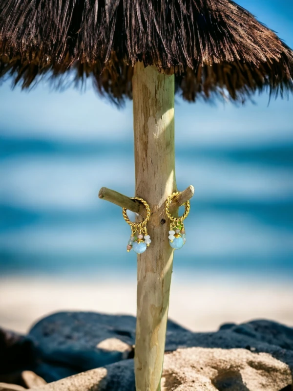 Kolczyki z kamieniami Kobiecość