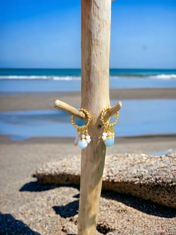 Kolczyki z kamieniami Kobiecość