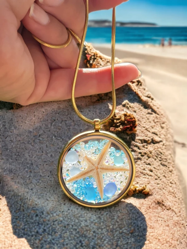 Duży medalion Rozgwiazda złoty Edycja Limitowana