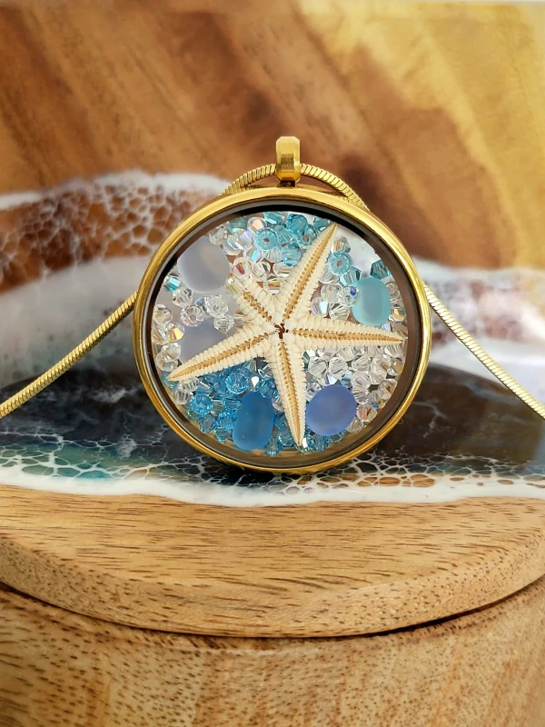 Duży medalion Rozgwiazda złoty Edycja Limitowana