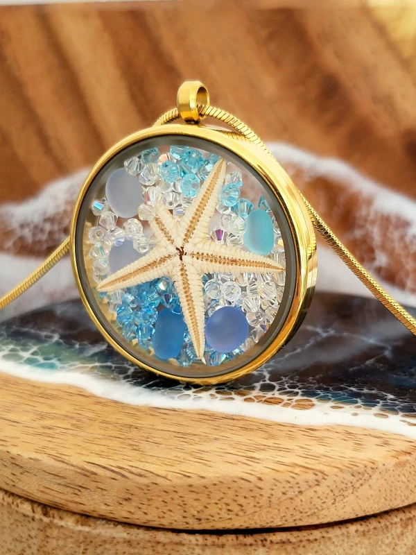 Duży medalion Rozgwiazda złoty Edycja Limitowana