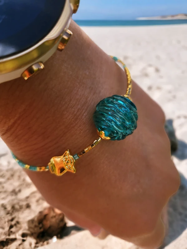 Bransoletka Pomaluj Mój Świat turkusowa