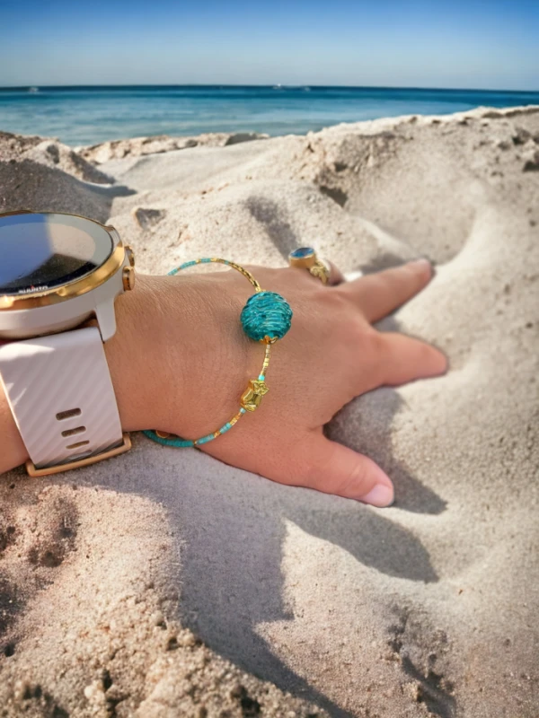 Bransoletka Pomaluj Mój Świat turkusowa