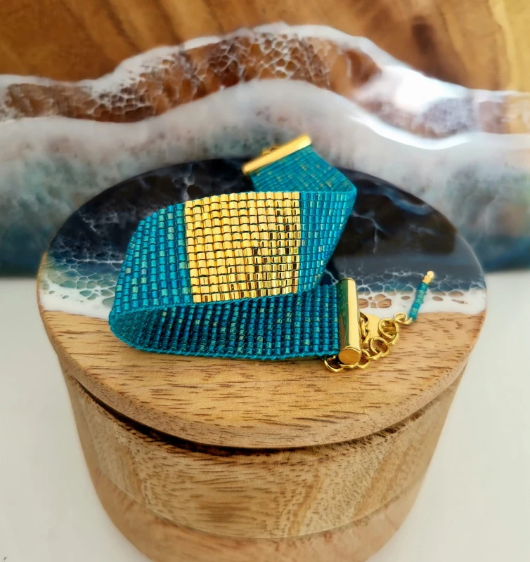 Bransoletka tkana Las