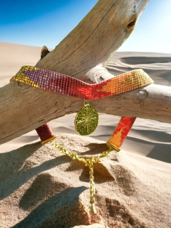 Choker tkany Gwiazda Polarna