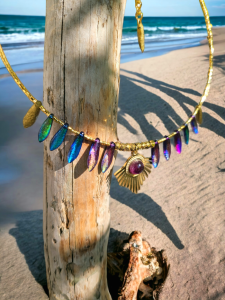 Naszyjnik Bogini Słońca z ametystem Edycja Limitowana