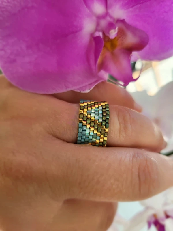 Pierścionek tkany Evelyn