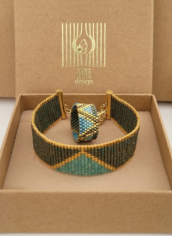 Pierścionek tkany Evelyn