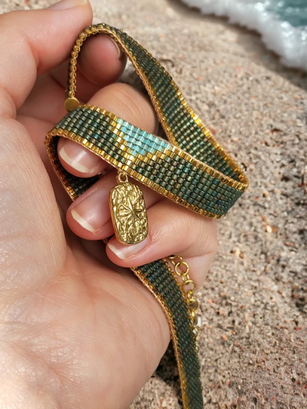 Choker tkany Runo Leśne