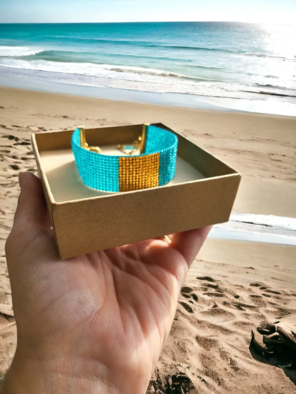 Bransoletka tkana Las