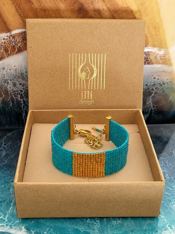 Bransoletka tkana Las