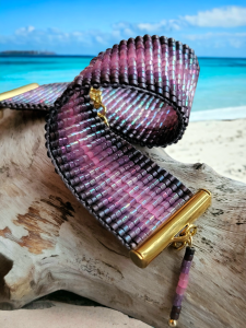 Bransoletka tkana Purple Rain