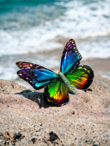 Duża broszka motyl Monarcha Edycja Limitowana