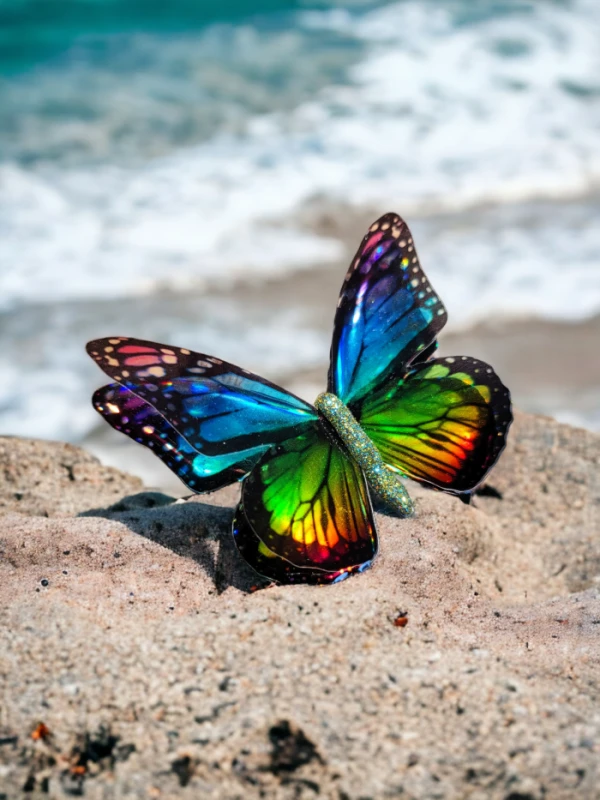 Duża broszka motyl Monarcha Edycja Limitowana