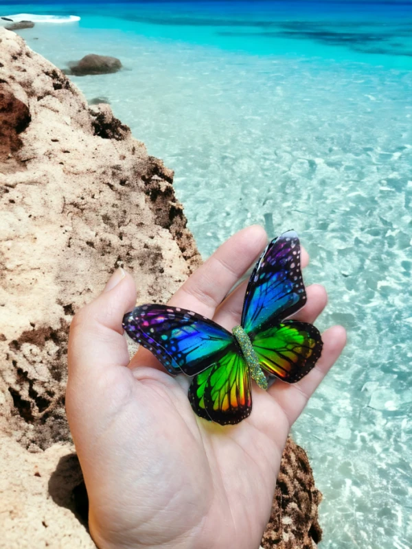 Duża broszka motyl Monarcha Edycja Limitowana