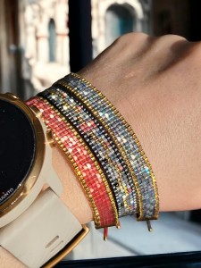 Bransoletka tkana Love