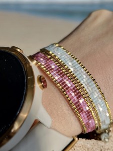 Bransoletka tkana Malina