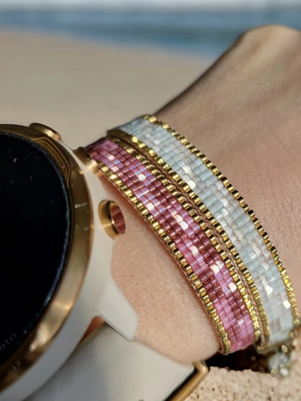 Bransoletka tkana Malina