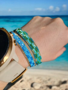 Bransoletka tkana Łąka