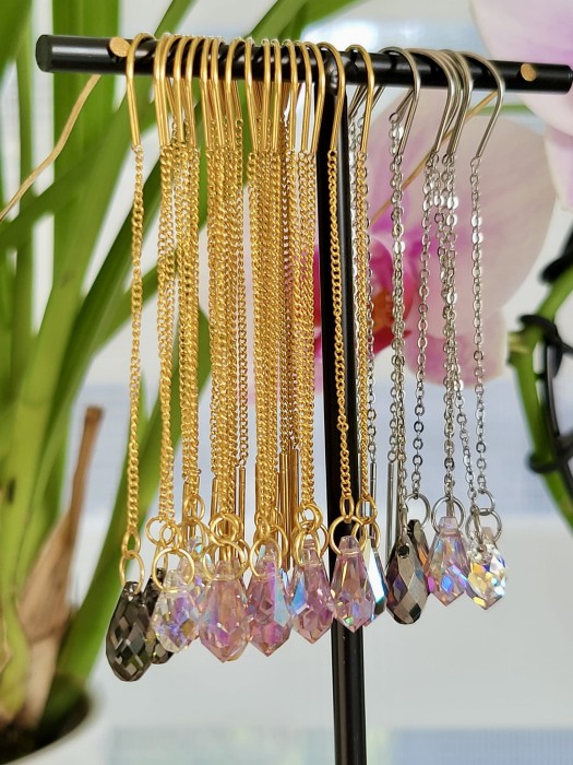 Kolczyki łańcuszki Krople WERSJA LIMITOWANA