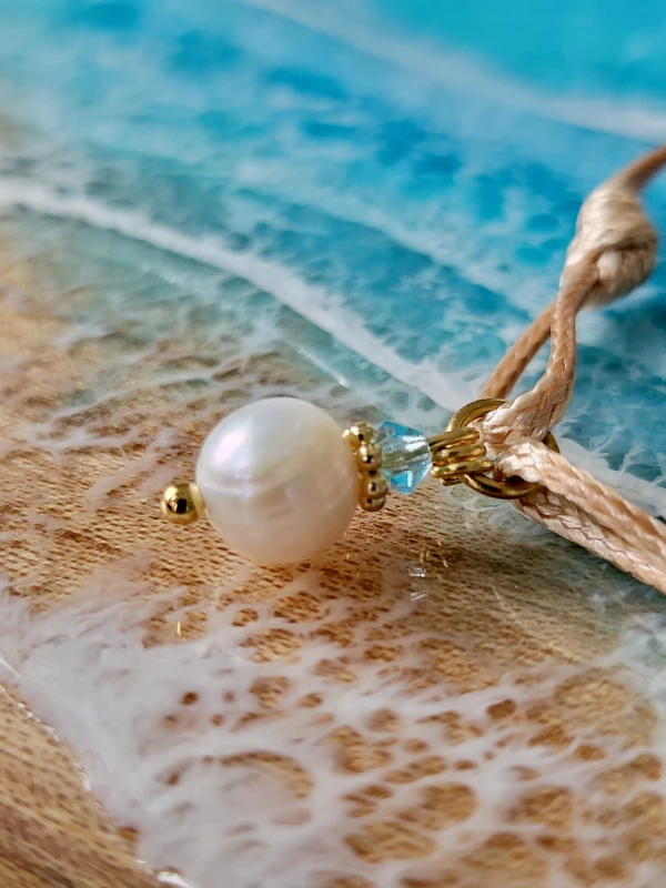 Bransoletka sznurkowa Moja Perła