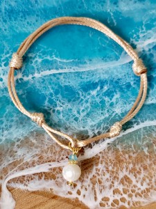 Bransoletka sznurkowa Moja Perła