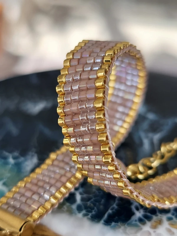 Bransoletka tkana Piasek Pustyni