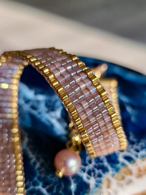 Bransoletka tkana Piasek Pustyni